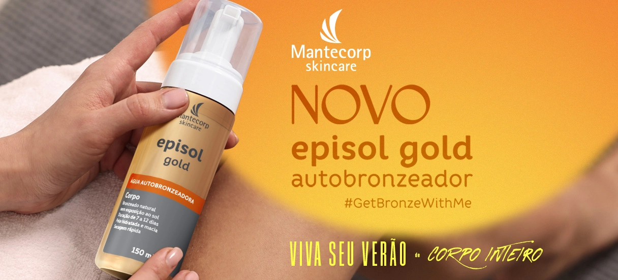 Imagem da notícia Pele dourada, sem sol! Mantecorp Skincare lança episol gold água bronzeadora