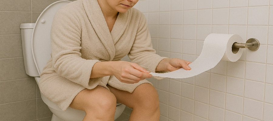 Imagem da notícia Fezes com muco branco: conheça 5 causas comuns + como tratar